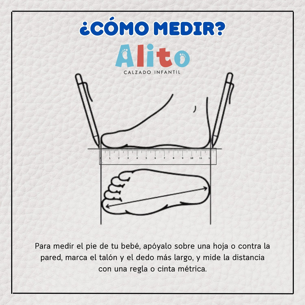 Guía para encontrar la talla correcta de calzado infantil