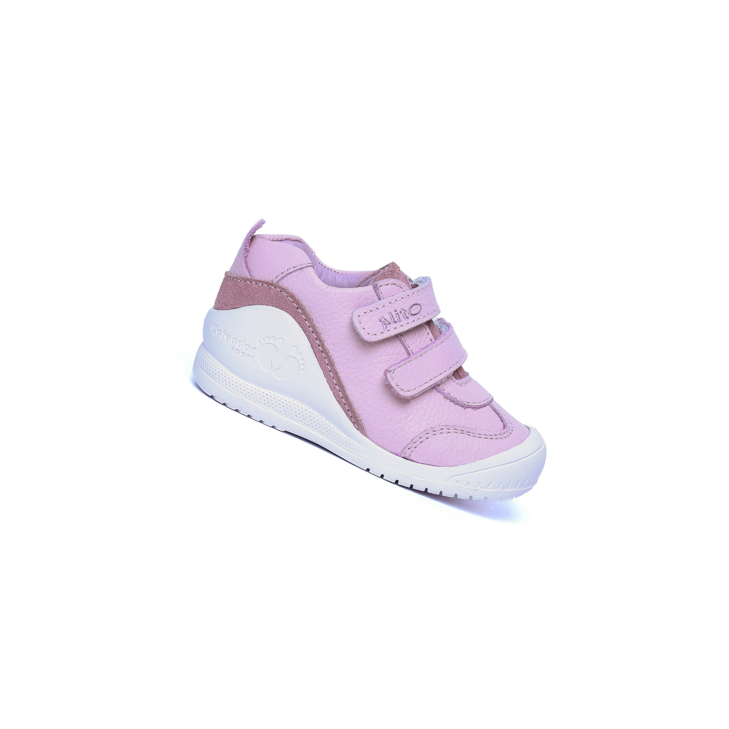 Zapatos para Niñas de color rosado entero en vista lateral derecha