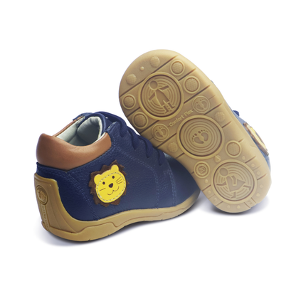 Zapatos para Niños de color azul en vista lateral derecha