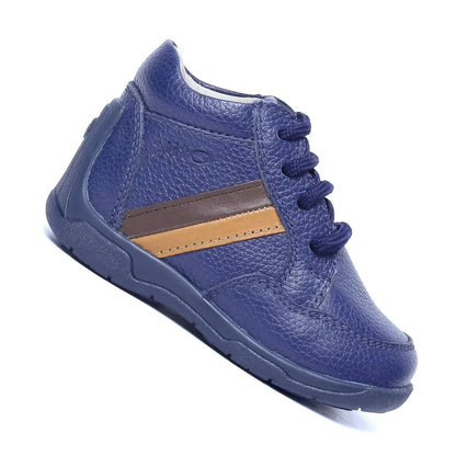 Zapatos para Niños de color azul en vista lateral derecha