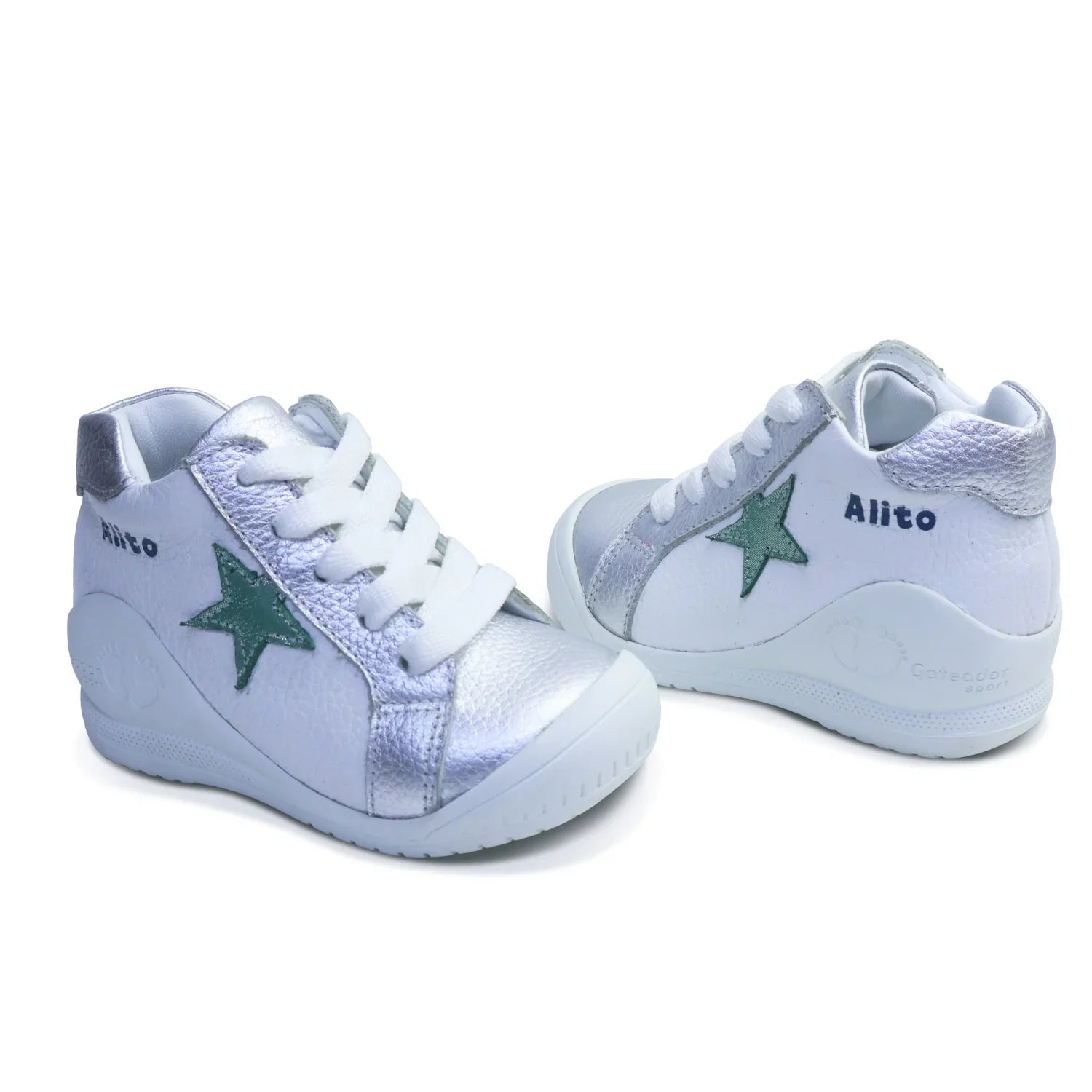 Botines para Niñas de color blanco en vista frontal