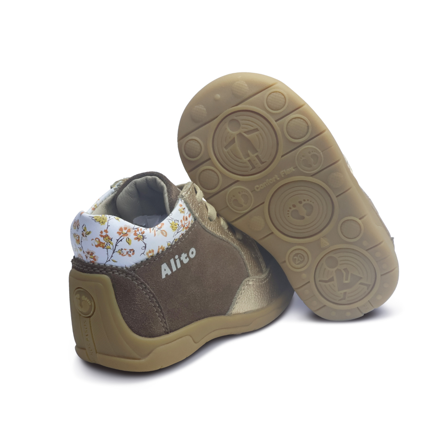 Zapatos para Niñas de color marron en vista lateral derecha