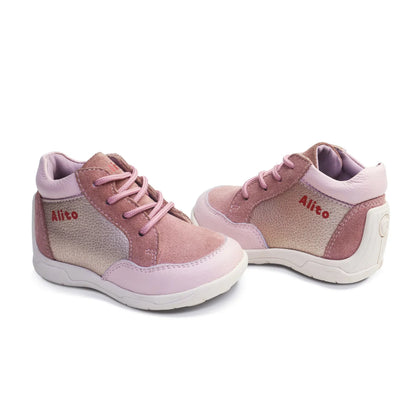 Zapatos para Niñas de color rosado en vista frontal