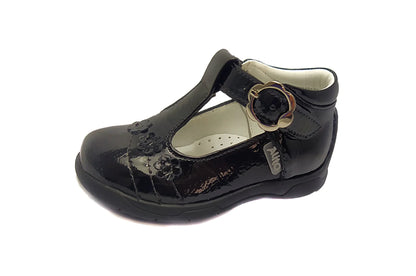 Zapatos para Niñas de color hebilla negro en vista frontal