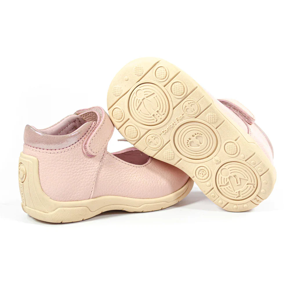 Zapatos para Niñas de color hebilla rosado en vista lateral izquierda