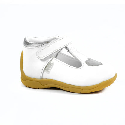 Zapatos para Niñas de color pega blanco en vista lateral derecha