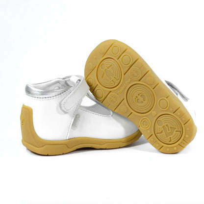 Zapatos para Niñas de color pega blanco en vista lateral izquierda