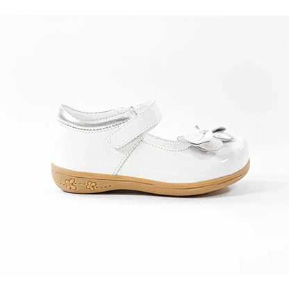 Zapatos para Niñas de color pega blanco en vista lateral derecha