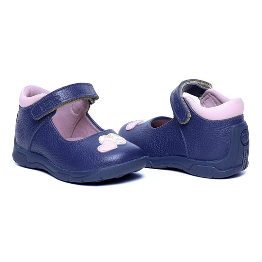 Zapatos para Niñas de color azul en vista frontal