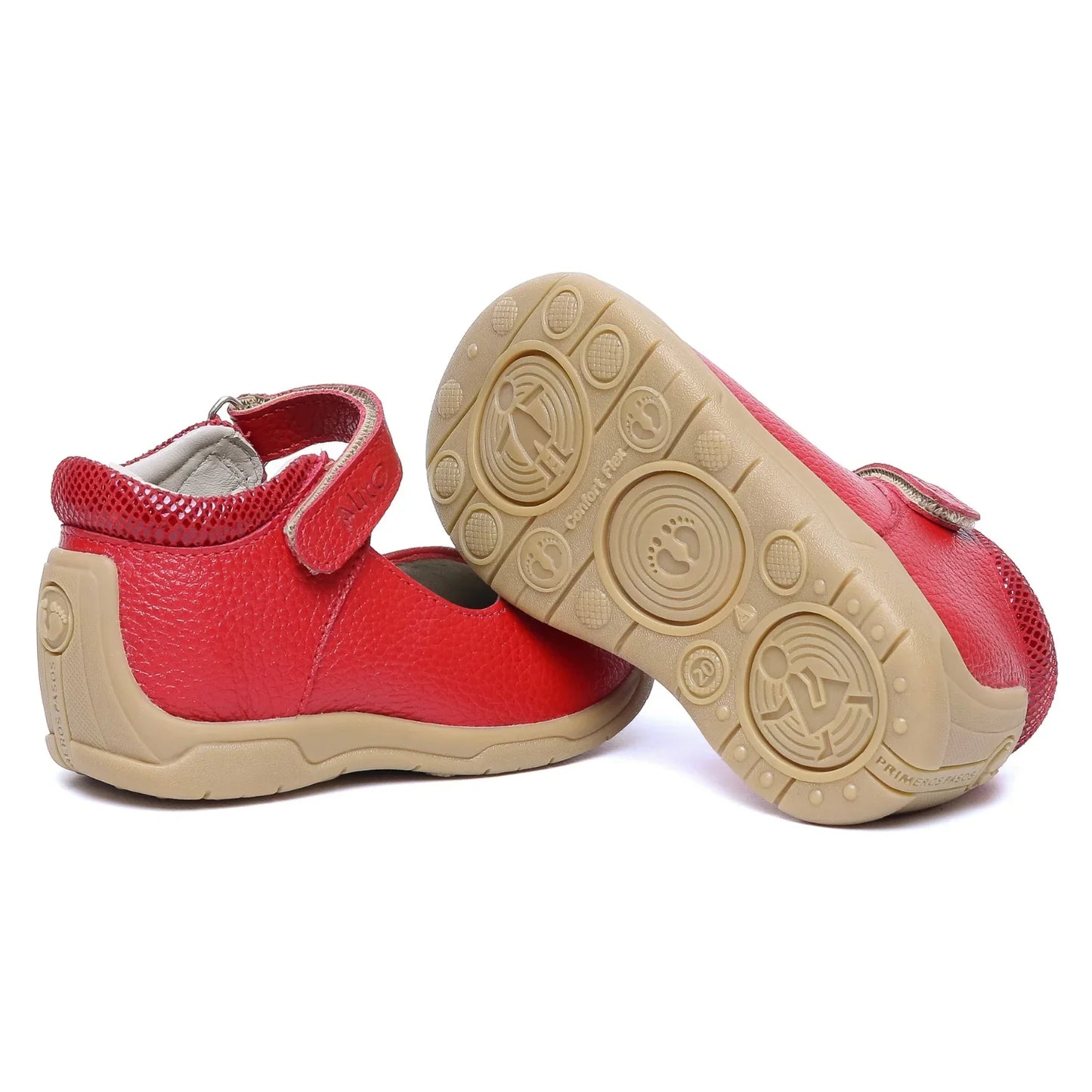 Zapatos para Niñas de color rojo en vista lateral izquierda