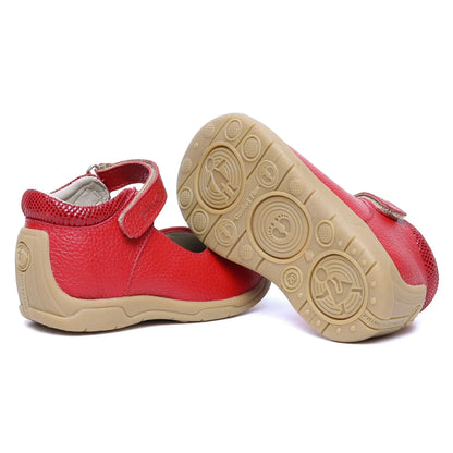 Zapatos para Niñas de color rojo en vista lateral izquierda