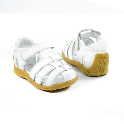Sandalias para Niñas de color blanco en vista frontal