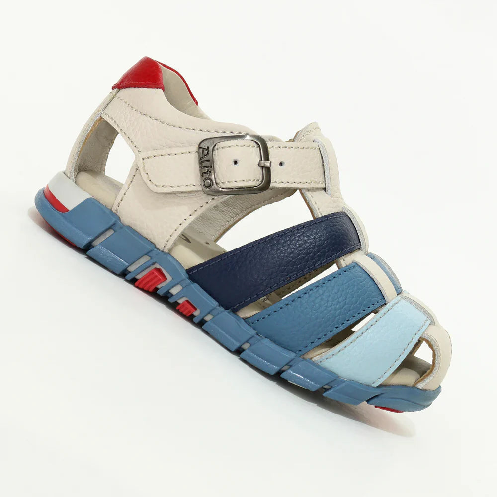 Sandalias para Niños de color hueso en vista lateral derecha