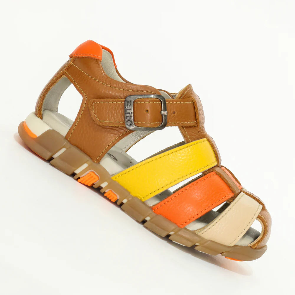 Sandalias para Niños de color natural en vista lateral derecha