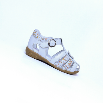 Sandalias para Niñas de color blanco en vista lateral derecha