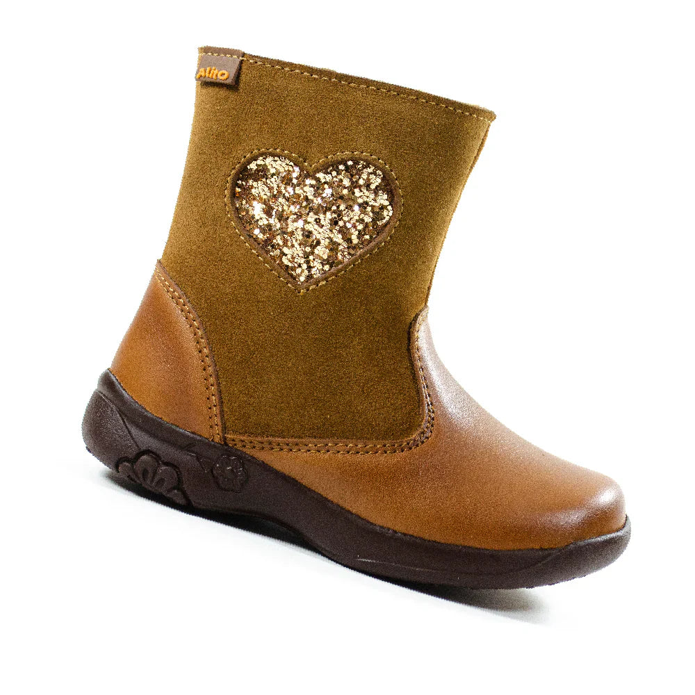 Botas para Niñas de color natural en vista lateral derecha