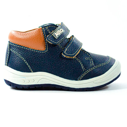 Zapatos para Niños de color azul cobre en vista lateral derecha