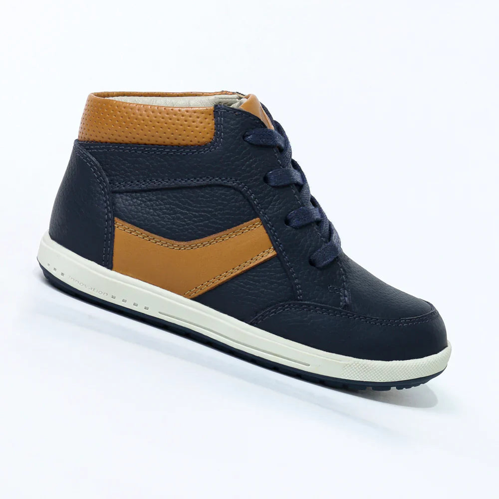 Zapatos para Niños de color azul en vista lateral derecha