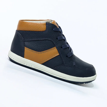 Zapatos para Niños de color azul en vista lateral derecha