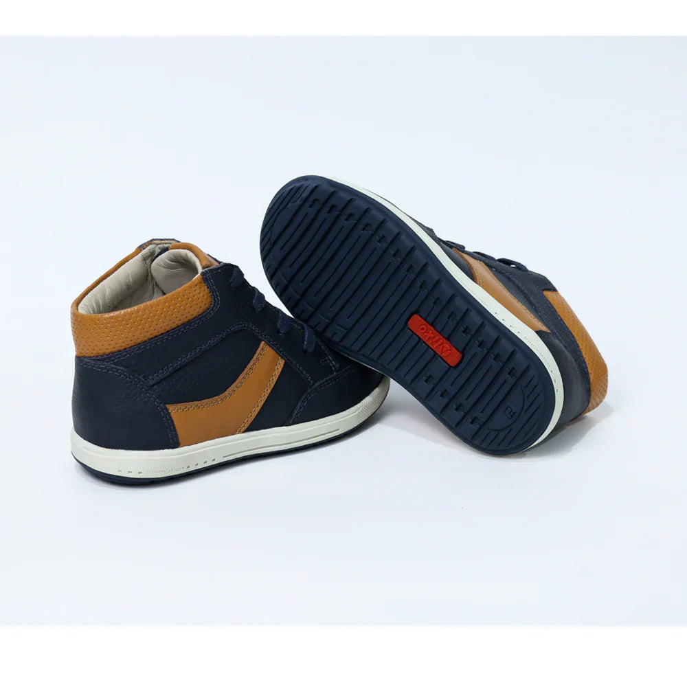 Zapatos para Niños de color azul en vista lateral izquierda