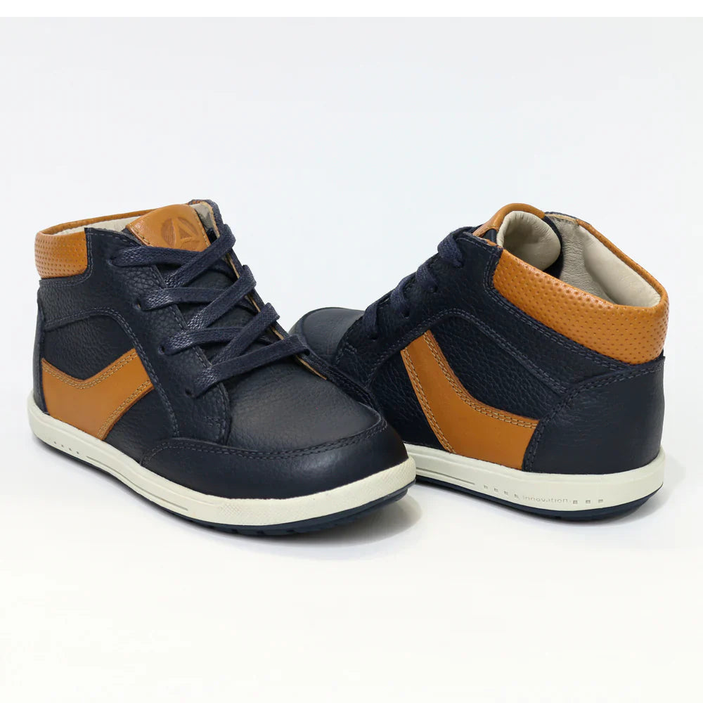 Zapatos para Niños de color azul en vista frontal