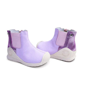 Botines para Niñas de color lila en vista frontal
