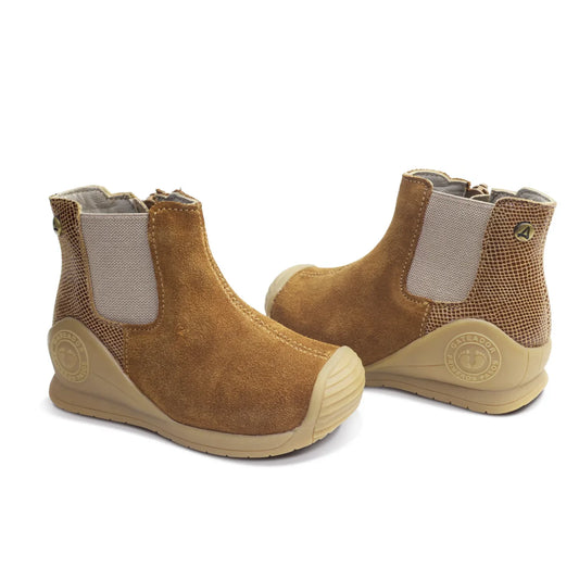 Botines para Niñas de color natural en vista frontal