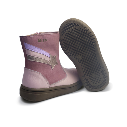 Botas para Niñas de color rosado en vista lateral derecha