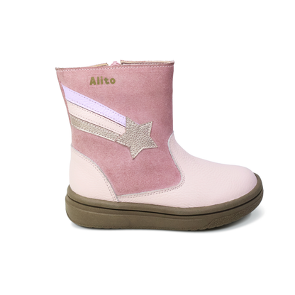 Botas para Niñas de color rosado en vista frontal