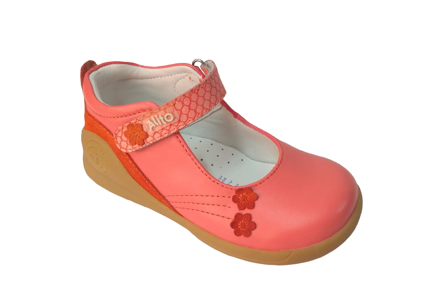 Zapatos para Niñas de color coral en vista frontal