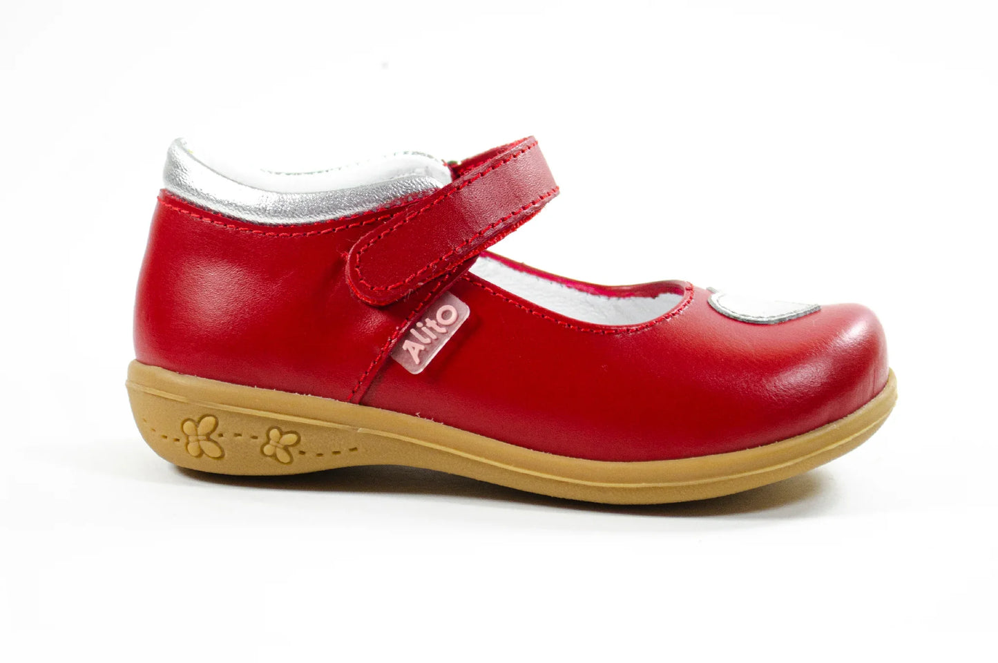 Zapatos para Niñas de color rojo en vista lateral derecha