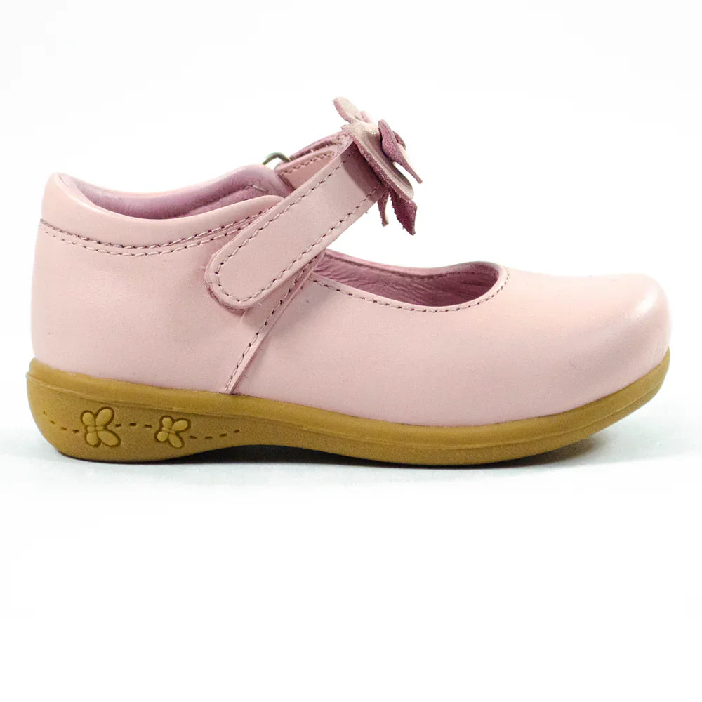 Zapatos para Niñas de color pega rosado en vista lateral derecha