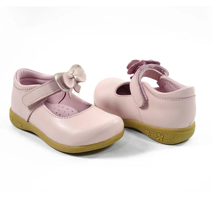 Zapatos para Niñas de color pega rosado en vista frontal