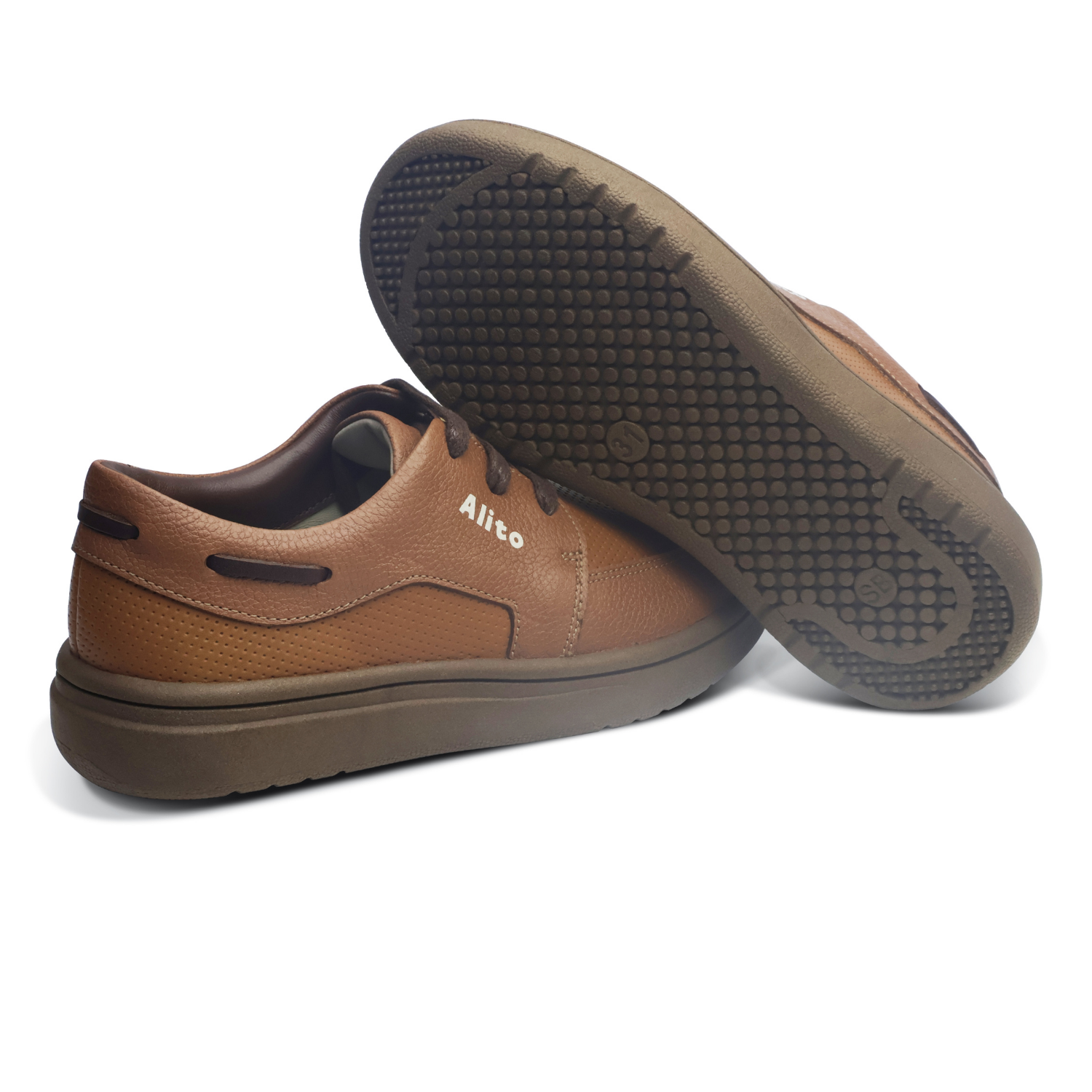 Zapatos para Niños de color toffe en vista lateral derecha