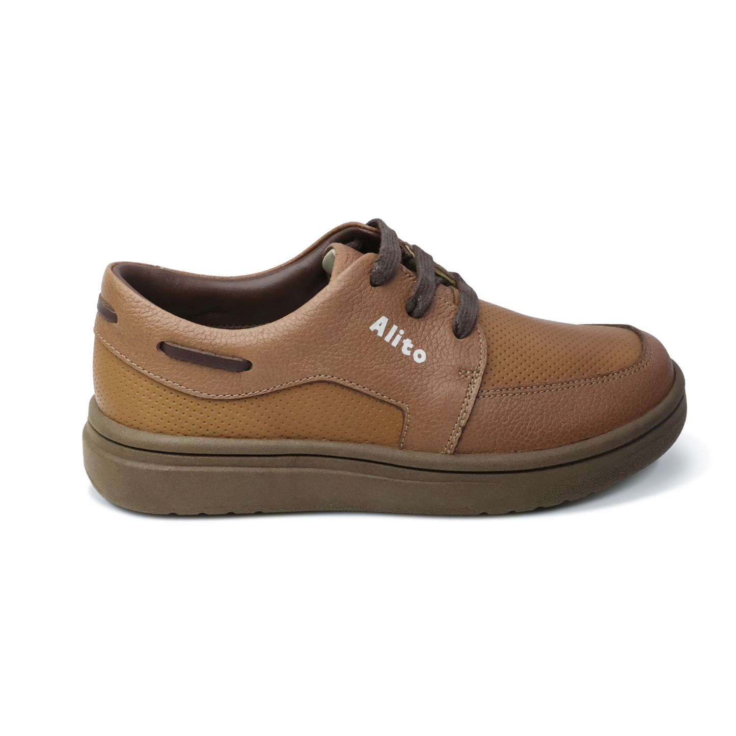 Zapatos para Niños de color toffe en vista frontal