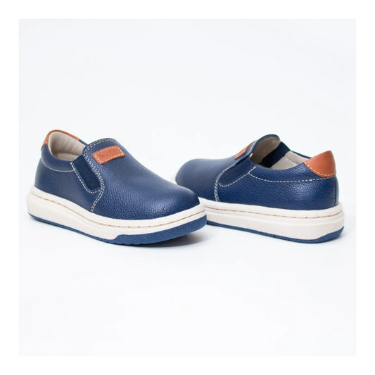 Zapatos para Niños de color azul en vista frontal