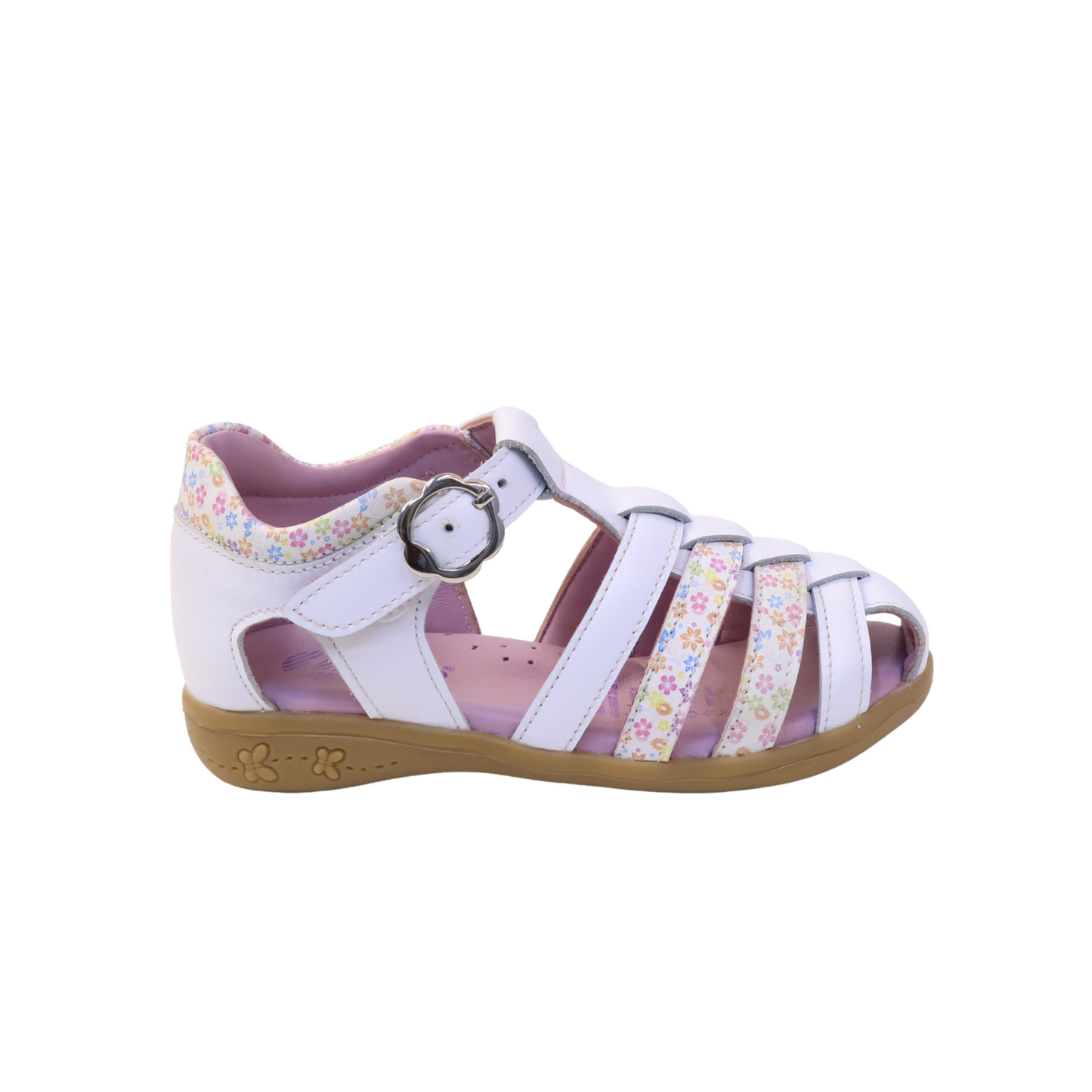 Sandalias para Niñas de color rosado en vista lateral izquierda