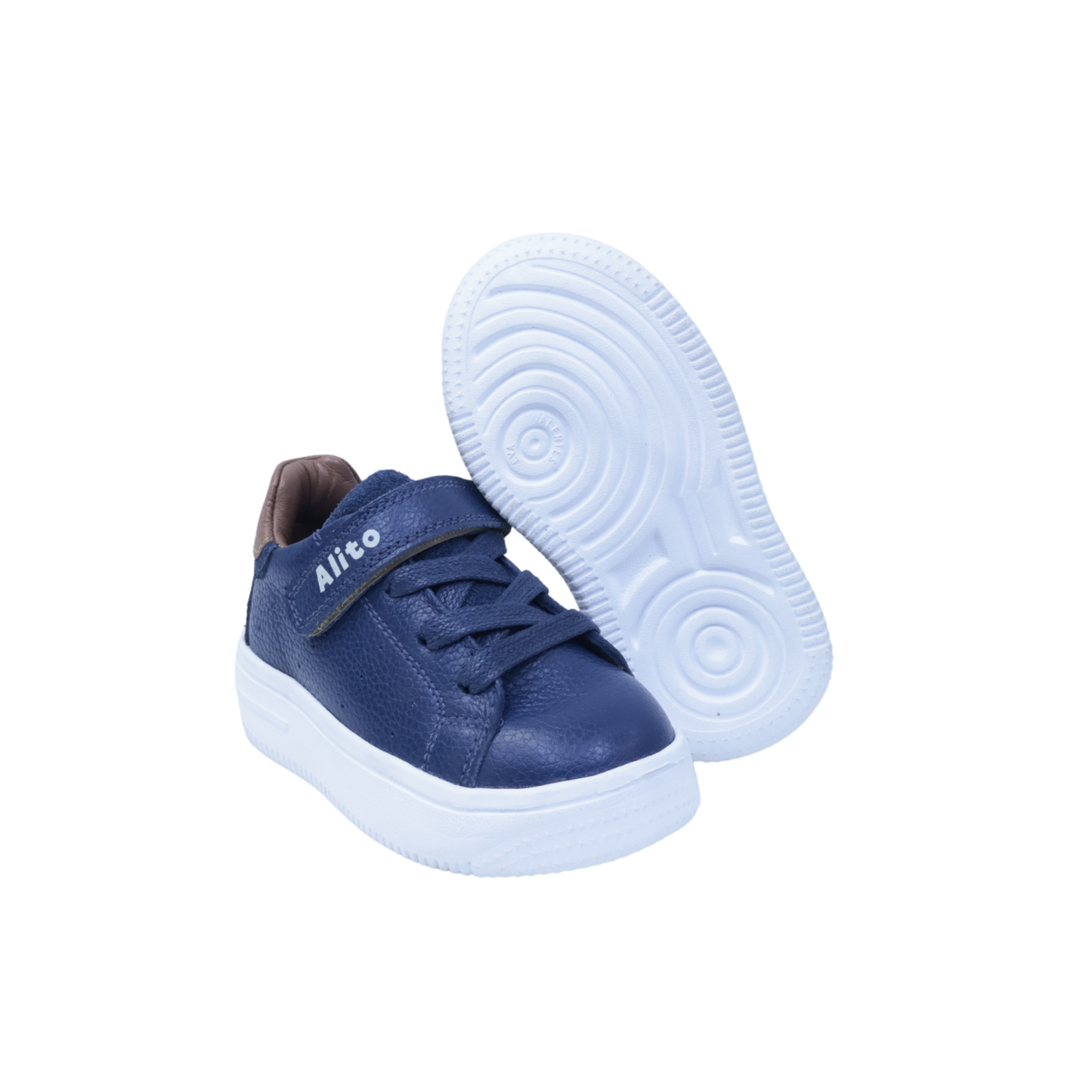 Zapatos para Niños de color azul en vista frontal