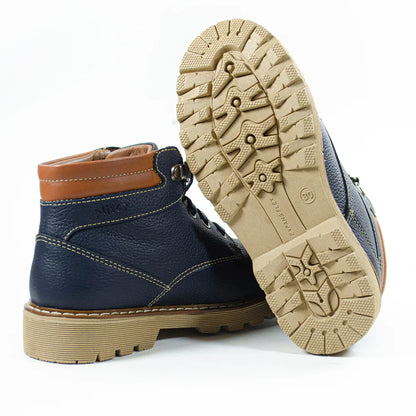 Zapatos para Niños de color azul en vista lateral derecha