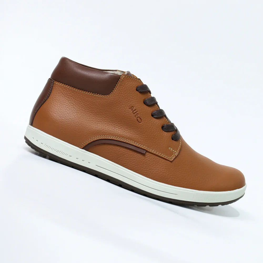 Zapatos para Niños de color cobre marron en vista lateral derecha