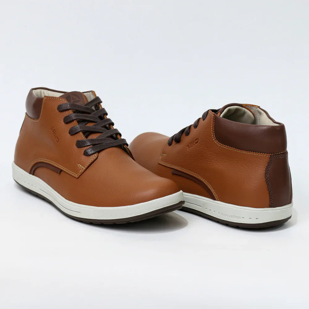 Zapatos para Niños de color cobre marron en vista frontal