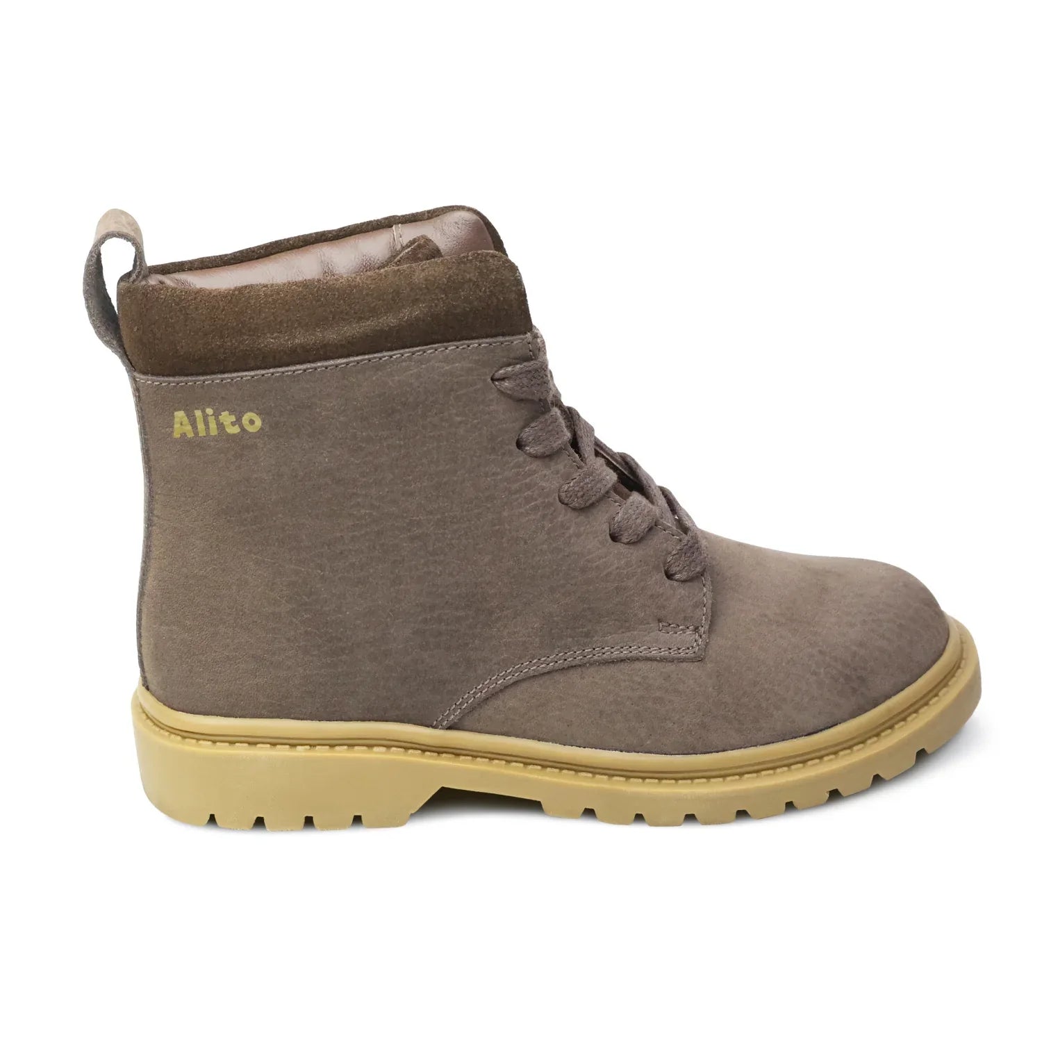 Botines para Niñas de color toffe en vista lateral derecha