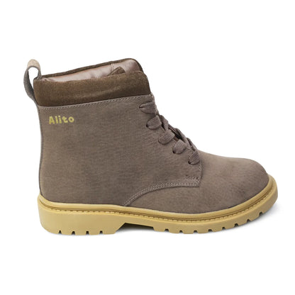 Botines para Niñas de color toffe en vista lateral derecha