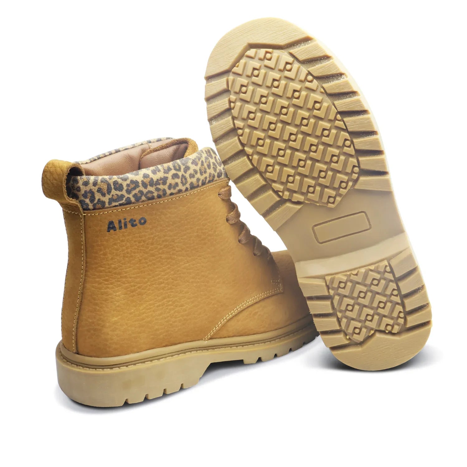 Botines para Niñas de color marron en vista lateral izquierda