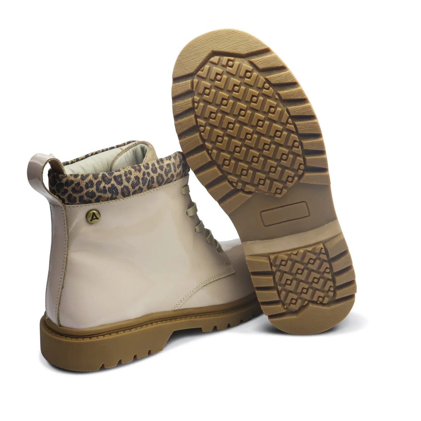 Botines para Niñas de color natural en vista lateral izquierda