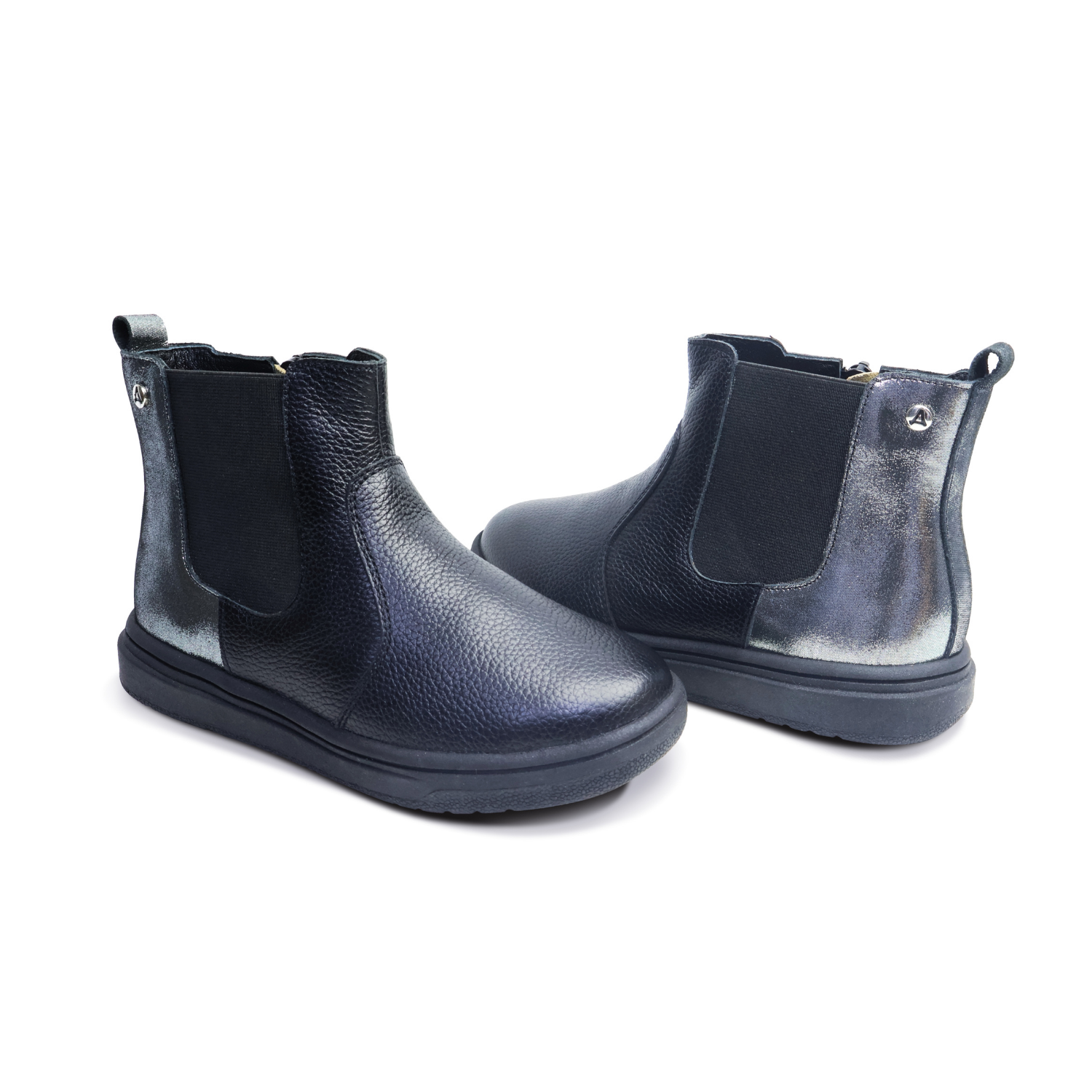 Botines para Niñas de color natural en vista lateral derecha