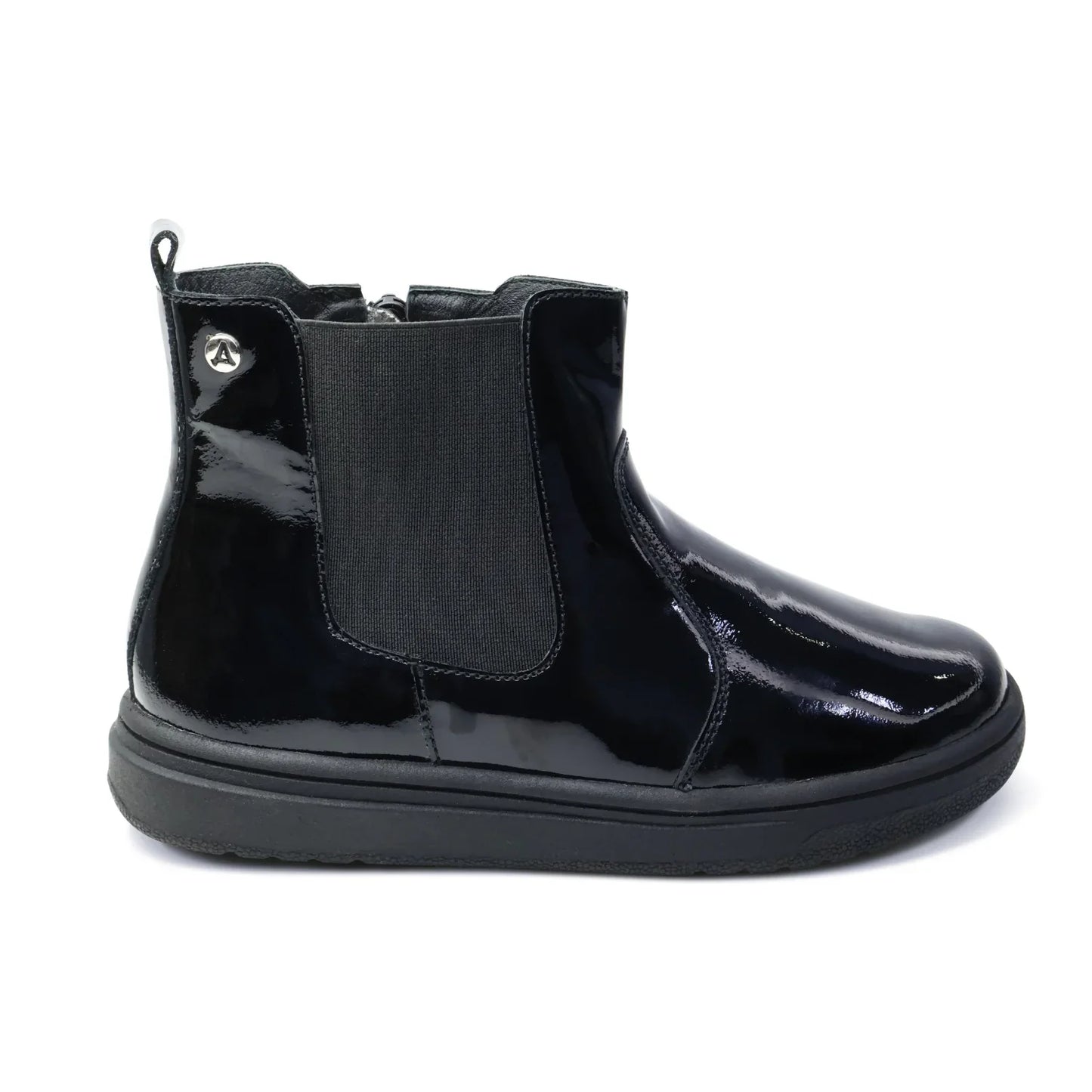 Botines para Niñas de color negro en vista lateral derecha