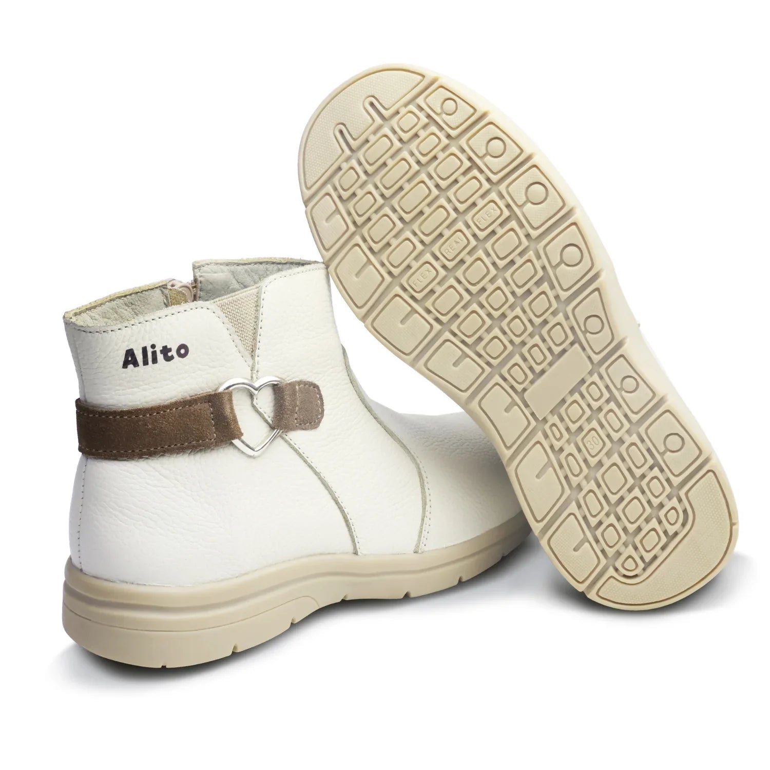 Botines para Niñas de color negro charol en vista lateral izquierda