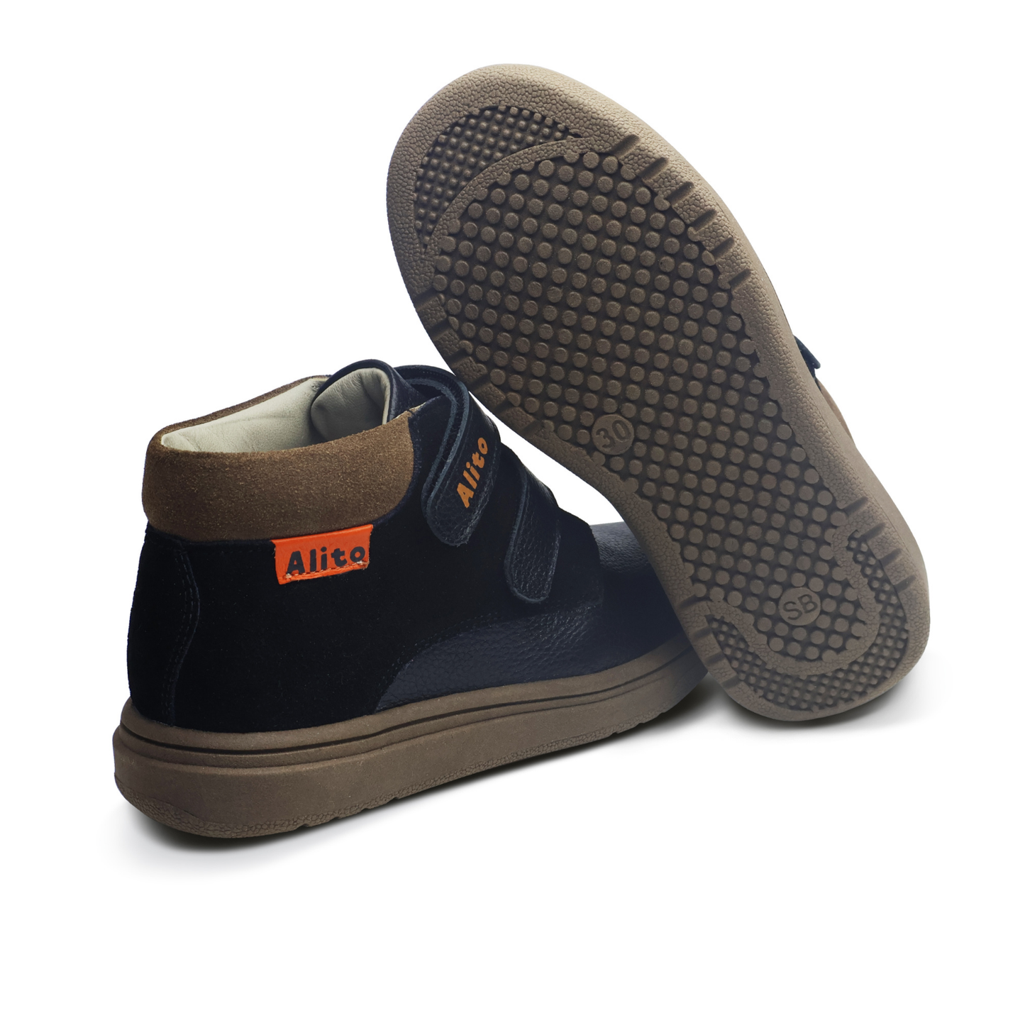 Zapatos para Niños de color azul en vista lateral derecha