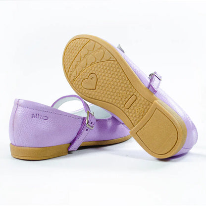 Zapatos para Niñas de color lila en vista lateral derecha